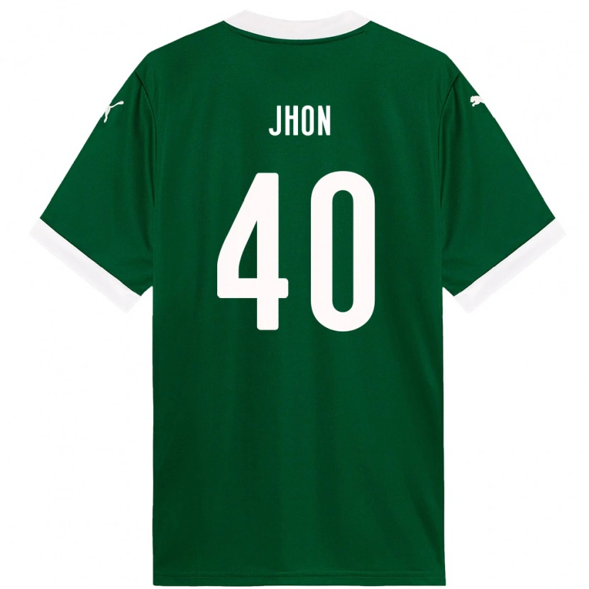 Danxen Kinderen Jhon Jhon #40 Groen Wit Thuisshirt Thuistenue 2025/26 T-Shirt