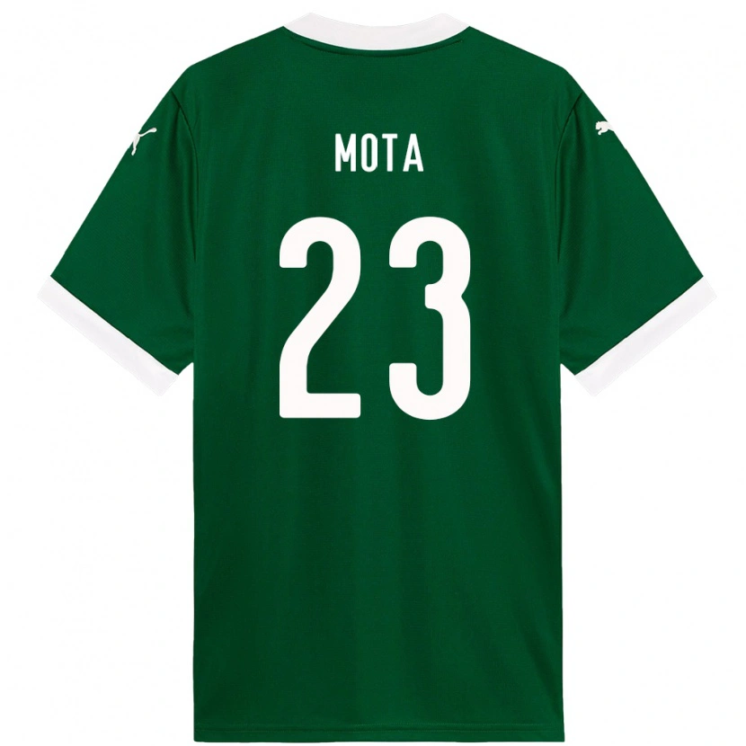Danxen Kinderen Flávia Mota #23 Groen Wit Thuisshirt Thuistenue 2025/26 T-Shirt