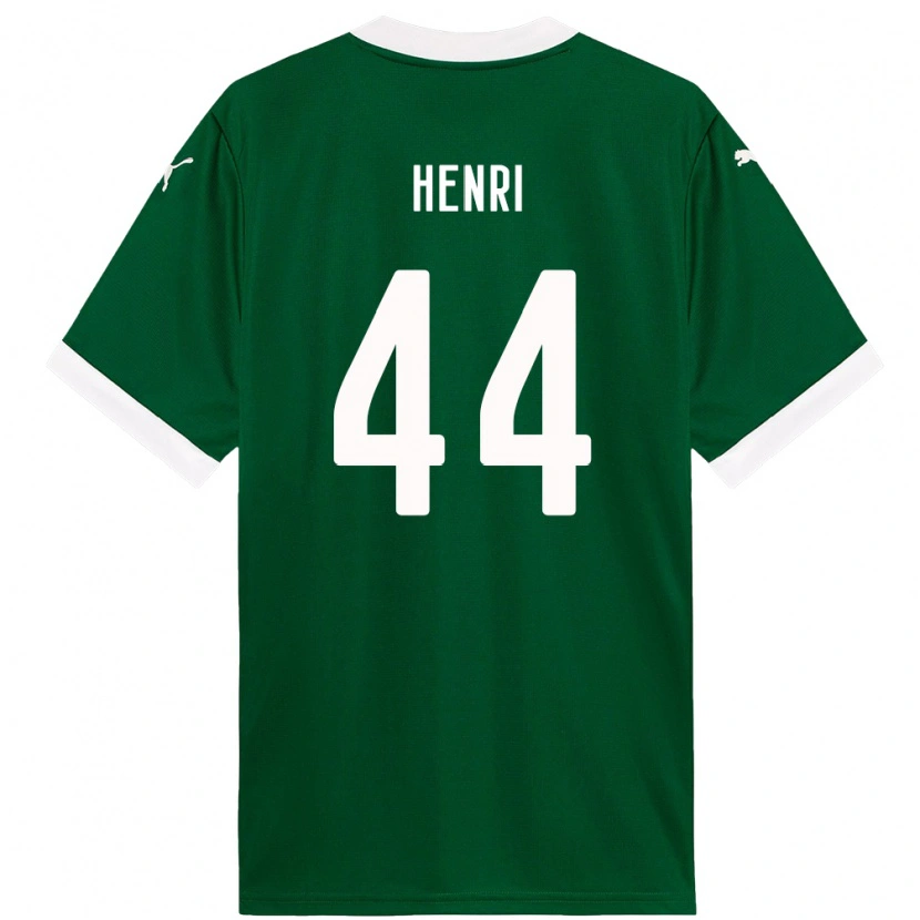 Danxen Kinderen Henri #44 Groen Wit Thuisshirt Thuistenue 2025/26 T-Shirt
