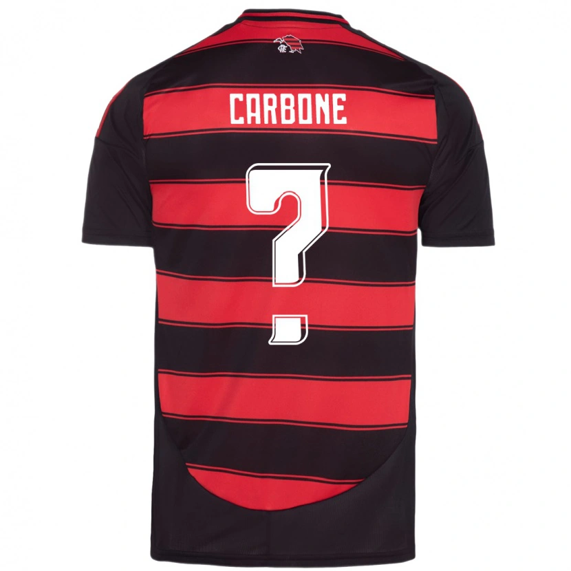 Danxen Kinderen Carbone #0 Rood Zwart Thuisshirt Thuistenue 2025/26 T-Shirt