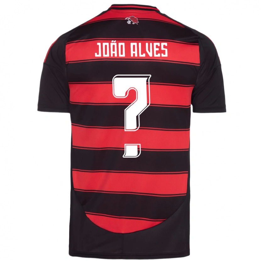 Danxen Kinderen João Alves #0 Rood Zwart Thuisshirt Thuistenue 2025/26 T-Shirt