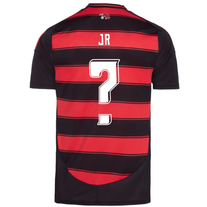Danxen Kinderen Wanderson Jr #0 Rood Zwart Thuisshirt Thuistenue 2025/26 T-Shirt