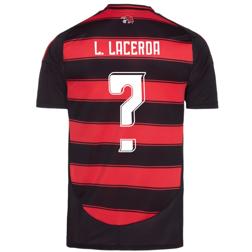 Danxen Kinderen Iago Lacerda #0 Rood Zwart Thuisshirt Thuistenue 2025/26 T-Shirt