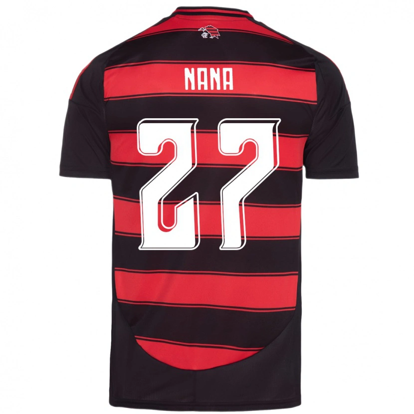 Danxen Kinderen Naná #27 Rood Zwart Thuisshirt Thuistenue 2025/26 T-Shirt