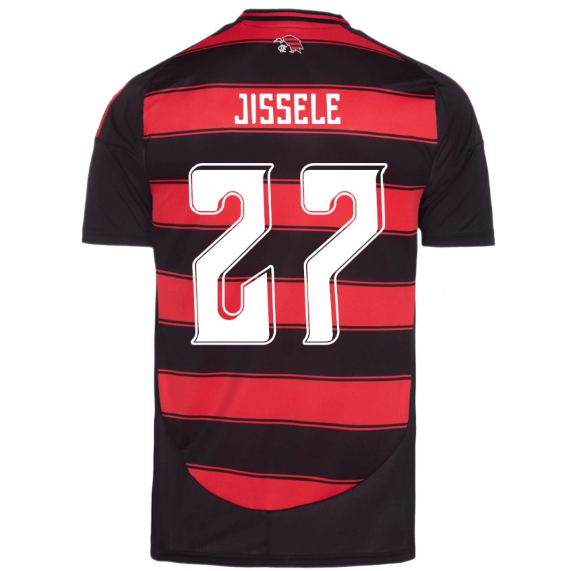 Danxen Kinderen Jissele #27 Rood Zwart Thuisshirt Thuistenue 2025/26 T-Shirt