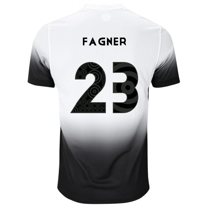Danxen Kinderen Fagner #23 Wit Zwart Thuisshirt Thuistenue 2025/26 T-Shirt