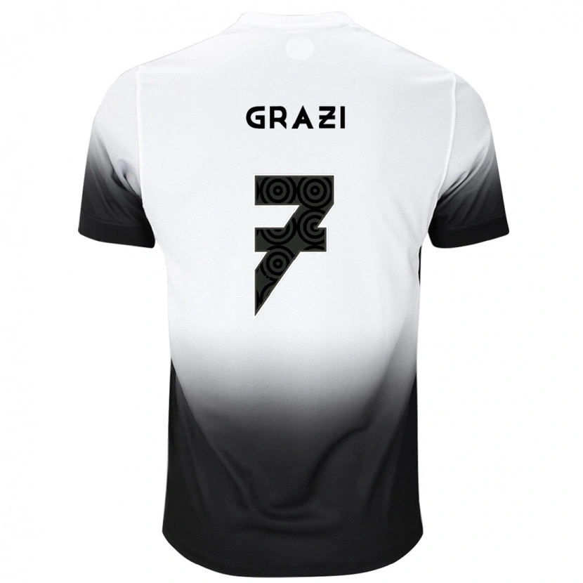 Danxen Kinderen Grazi #7 Wit Zwart Thuisshirt Thuistenue 2025/26 T-Shirt