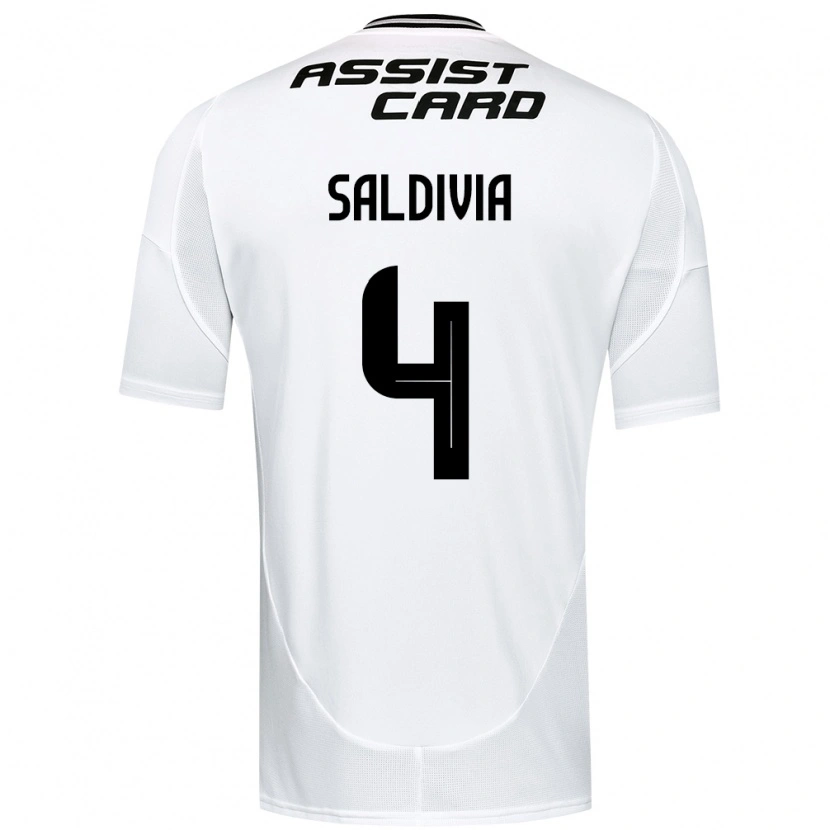 Danxen Kinderen Alan Saldivia #4 Zwart Wit Geel Thuisshirt Thuistenue 2025/26 T-Shirt
