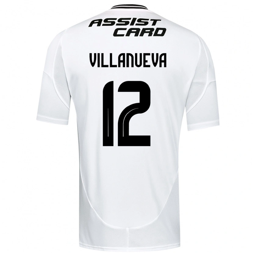 Danxen Kinderen Eduardo Villanueva #12 Zwart Wit Geel Thuisshirt Thuistenue 2025/26 T-Shirt