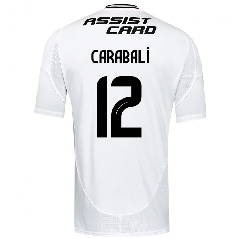 Danxen Kinderen Omar Carabalí #12 Zwart Wit Geel Thuisshirt Thuistenue 2025/26 T-Shirt