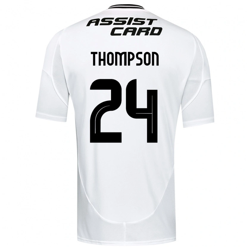 Danxen Kinderen Jordhy Thompson #24 Zwart Wit Geel Thuisshirt Thuistenue 2025/26 T-Shirt