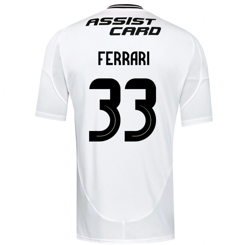 Danxen Kinderen Matías Ferrari #33 Zwart Wit Geel Thuisshirt Thuistenue 2025/26 T-Shirt