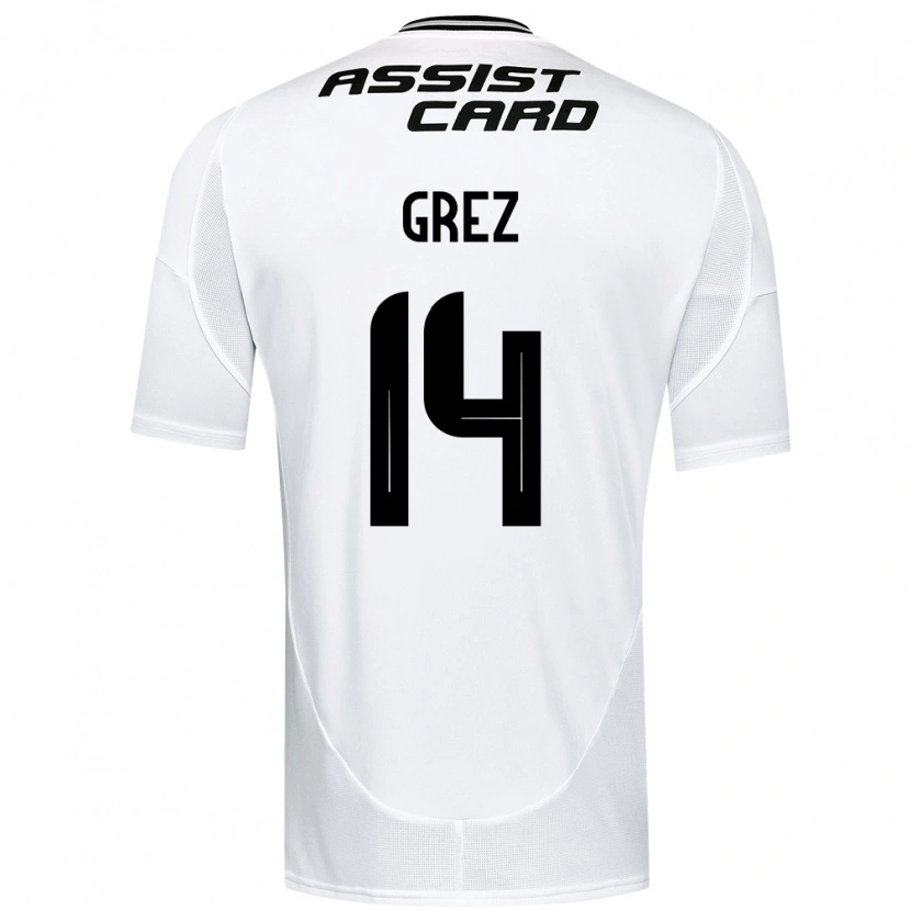 Danxen Kinderen Javiera Grez #14 Zwart Wit Geel Thuisshirt Thuistenue 2025/26 T-Shirt