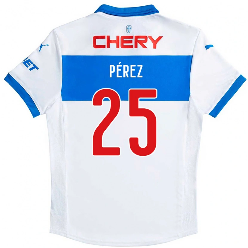 Danxen Kinderen Sebastián Pérez #25 Zwart Blauw Thuisshirt Thuistenue 2025/26 T-Shirt