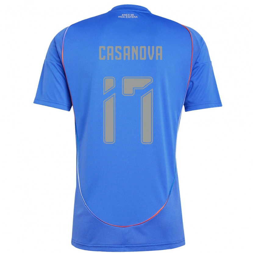 Danxen Kinderen Luis Casanova #17 Hemelsblauw Thuisshirt Thuistenue 2025/26 T-Shirt