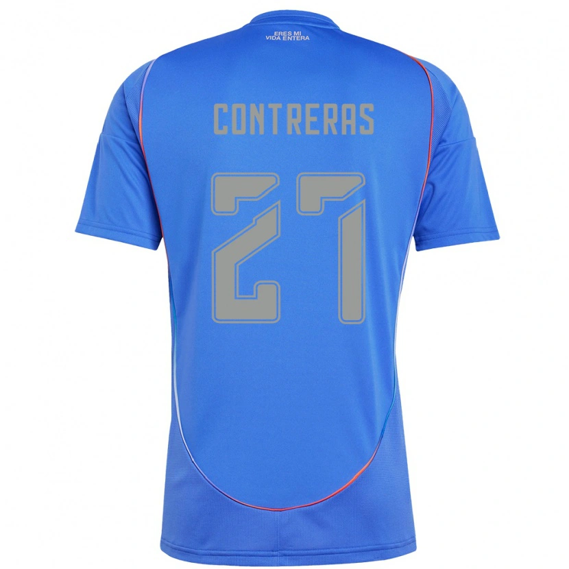 Danxen Kinderen Rodrigo Contreras #27 Hemelsblauw Thuisshirt Thuistenue 2025/26 T-Shirt