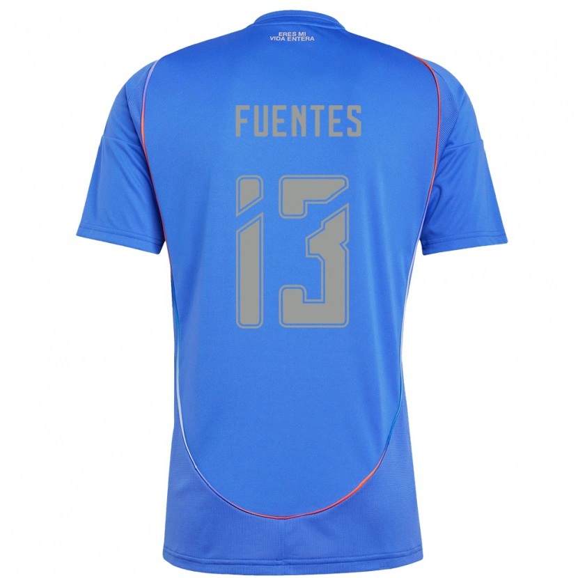 Danxen Kinderen Karen Fuentes #13 Hemelsblauw Thuisshirt Thuistenue 2025/26 T-Shirt