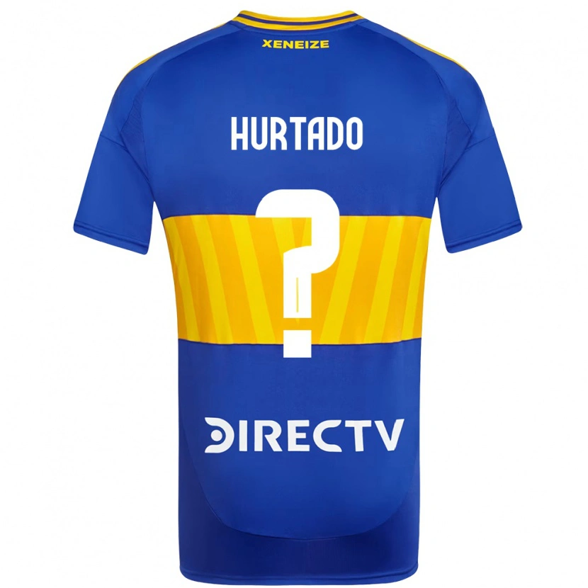 Danxen Kinderen Jan Hurtado #0 Koningsblauw Geel Thuisshirt Thuistenue 2025/26 T-Shirt