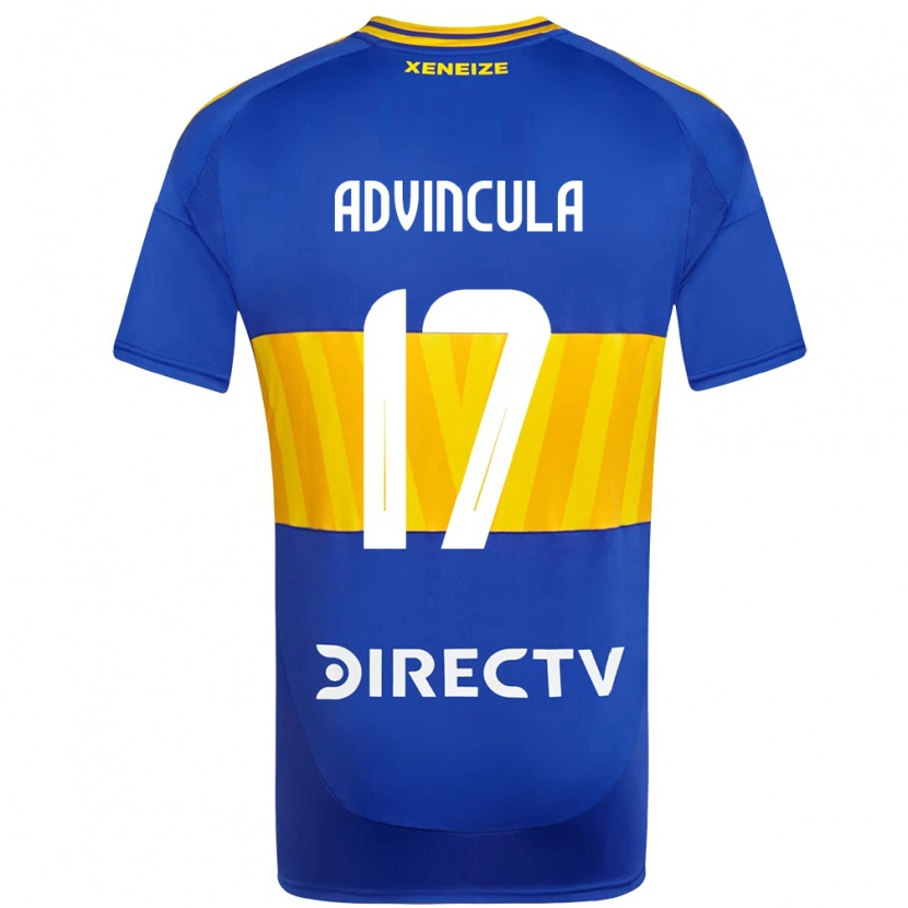 Danxen Kinderen Luis Advíncula #17 Koningsblauw Geel Thuisshirt Thuistenue 2025/26 T-Shirt