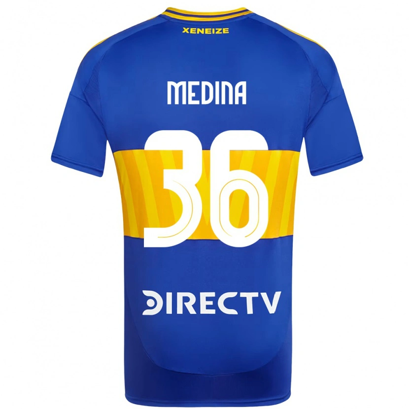 Danxen Kinderen Cristian Medina #36 Koningsblauw Geel Thuisshirt Thuistenue 2025/26 T-Shirt