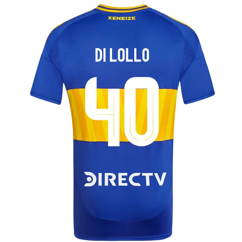 Danxen Kinderen Lautaro Di Lollo #40 Koningsblauw Geel Thuisshirt Thuistenue 2025/26 T-Shirt