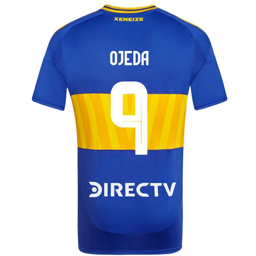Danxen Kinderen Andrea Ojeda #9 Koningsblauw Geel Thuisshirt Thuistenue 2025/26 T-Shirt