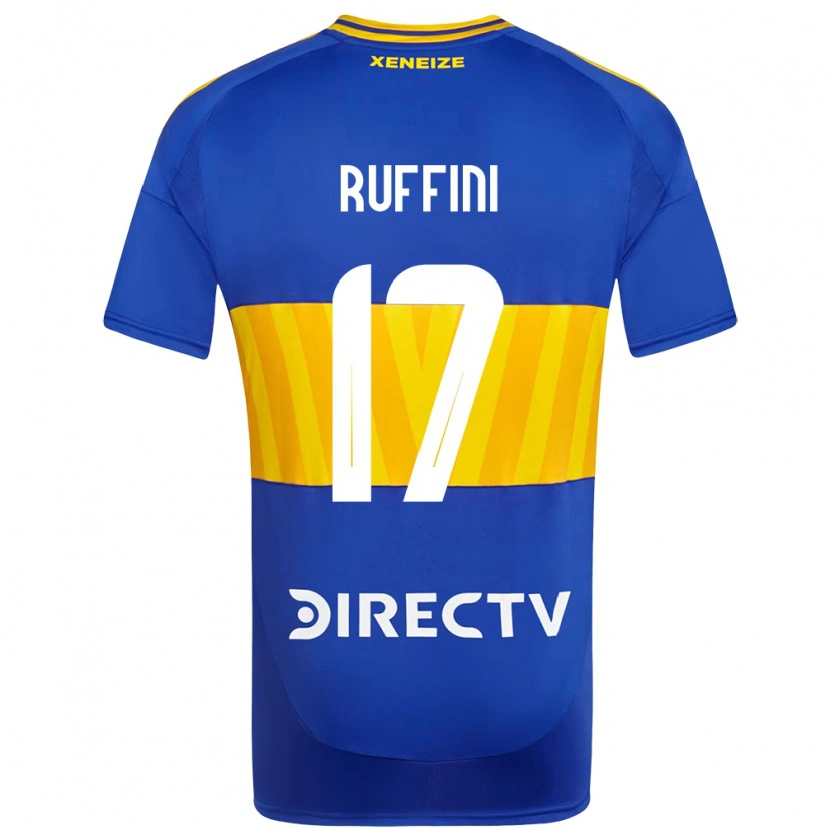 Danxen Kinderen Lola Ruffini #17 Koningsblauw Geel Thuisshirt Thuistenue 2025/26 T-Shirt