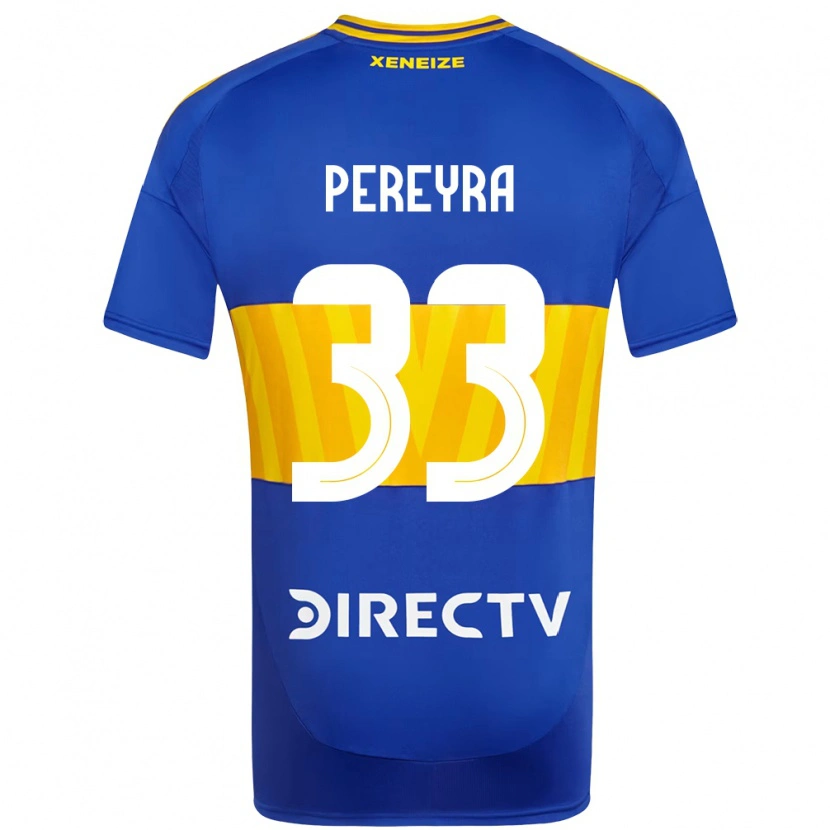Danxen Kinderen Araceli Pereyra #33 Koningsblauw Geel Thuisshirt Thuistenue 2025/26 T-Shirt