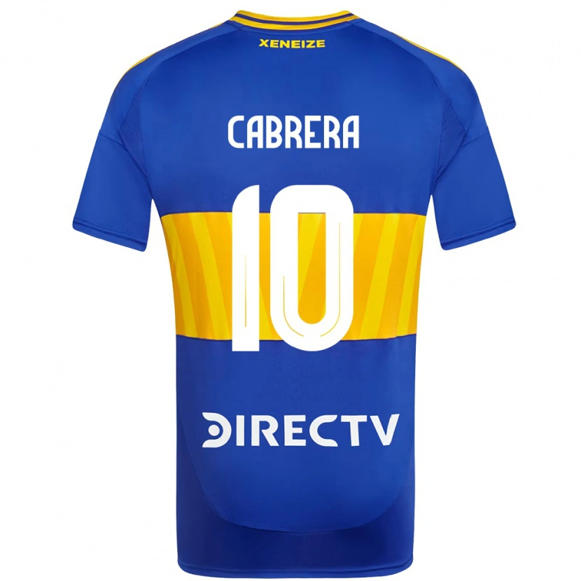 Danxen Kinderen Micaela Cabrera #10 Koningsblauw Geel Thuisshirt Thuistenue 2025/26 T-Shirt