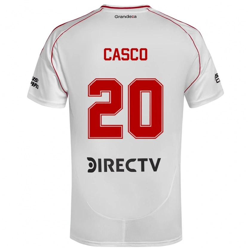 Danxen Kinderen Milton Casco #20 Wit Rood Thuisshirt Thuistenue 2025/26 T-Shirt