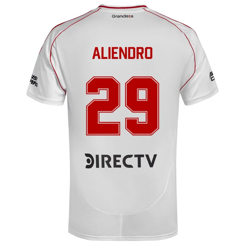 Danxen Kinderen Rodrigo Aliendro #29 Wit Rood Thuisshirt Thuistenue 2025/26 T-Shirt