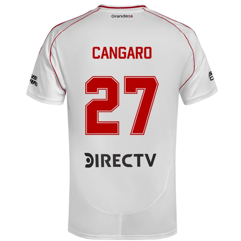 Danxen Kinderen Juana Cangaro #27 Wit Rood Thuisshirt Thuistenue 2025/26 T-Shirt