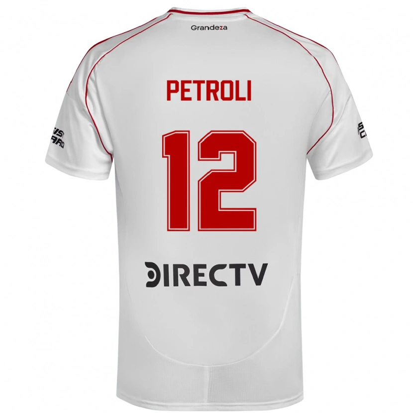 Danxen Kinderen Franco Petroli #12 Wit Rood Thuisshirt Thuistenue 2025/26 T-Shirt