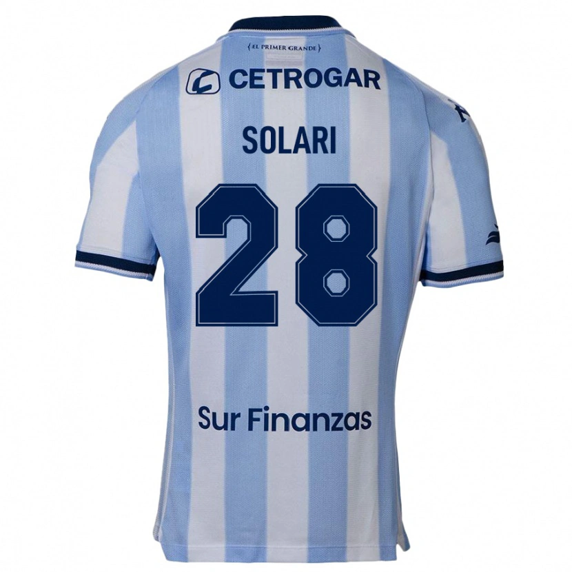 Danxen Kinderen Santiago Solari #28 Hemelsblauw Thuisshirt Thuistenue 2025/26 T-Shirt