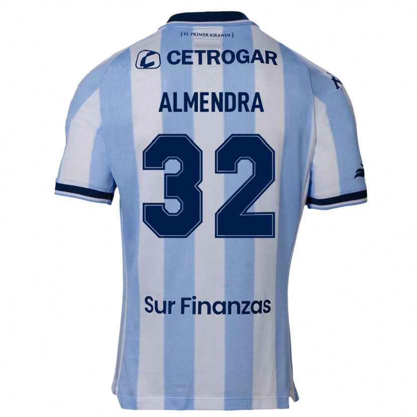 Danxen Kinderen Agustín Almendra #32 Hemelsblauw Thuisshirt Thuistenue 2025/26 T-Shirt