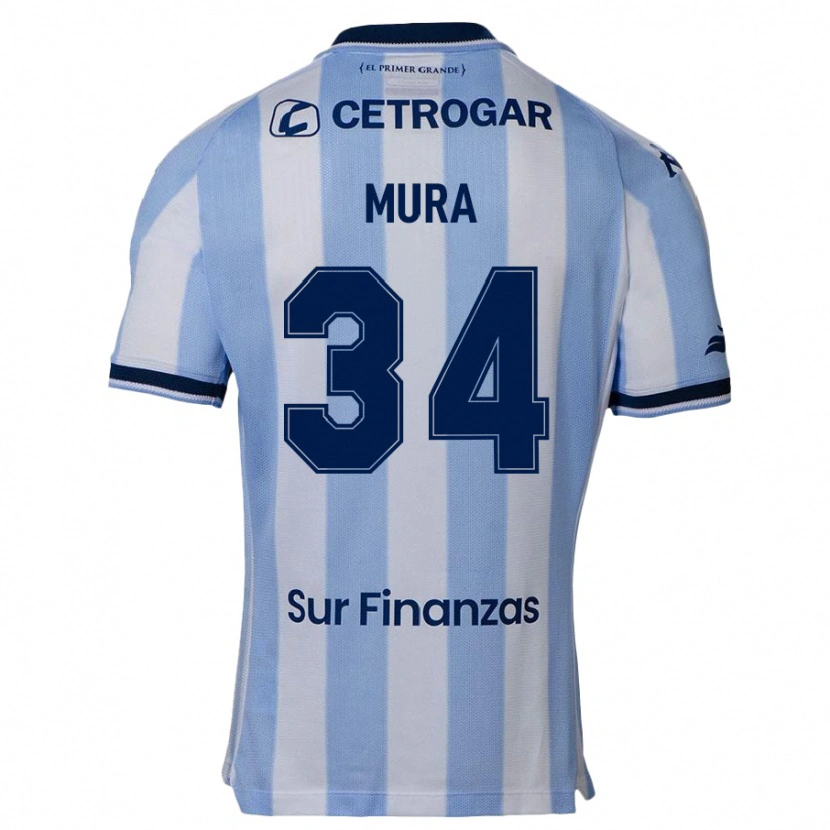 Danxen Kinderen Facundo Mura #34 Hemelsblauw Thuisshirt Thuistenue 2025/26 T-Shirt