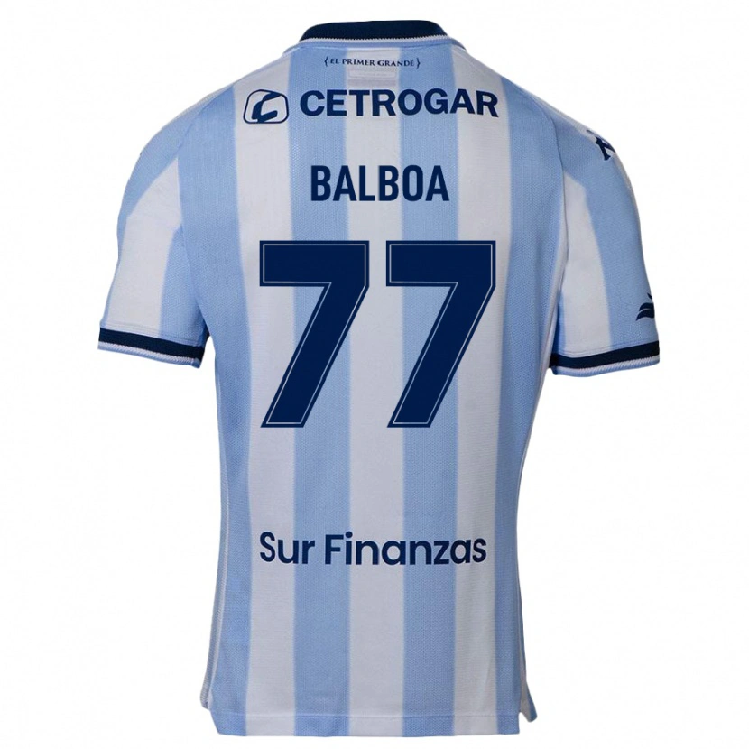 Danxen Kinderen Adrián Balboa #77 Hemelsblauw Thuisshirt Thuistenue 2025/26 T-Shirt
