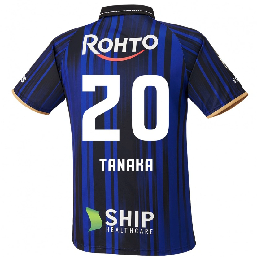 Danxen Kinderen Hyoga Tanaka #20 Blauw Wit Zwart Thuisshirt Thuistenue 2025/26 T-Shirt
