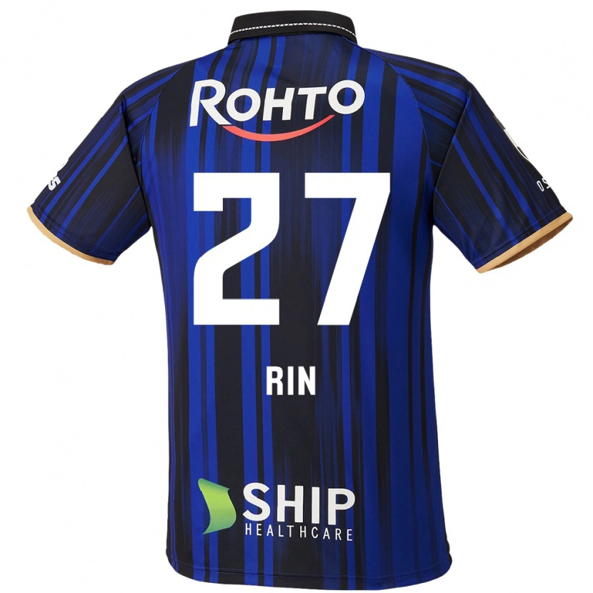 Danxen Kinderen Rin Mito #27 Blauw Wit Zwart Thuisshirt Thuistenue 2025/26 T-Shirt