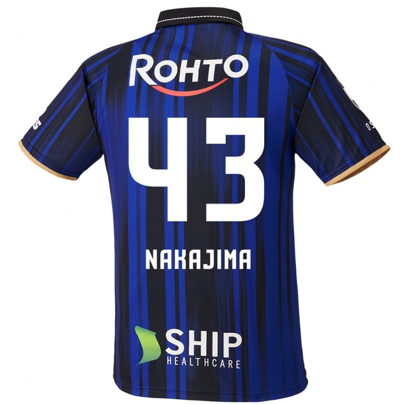 Danxen Kinderen Yugo Nakajima #43 Blauw Wit Zwart Thuisshirt Thuistenue 2025/26 T-Shirt