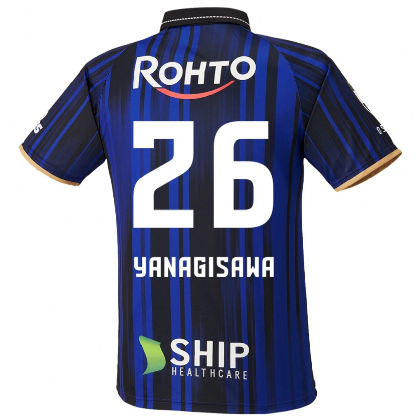 Danxen Kinderen Ko Yanagisawa #26 Blauw Wit Zwart Thuisshirt Thuistenue 2025/26 T-Shirt