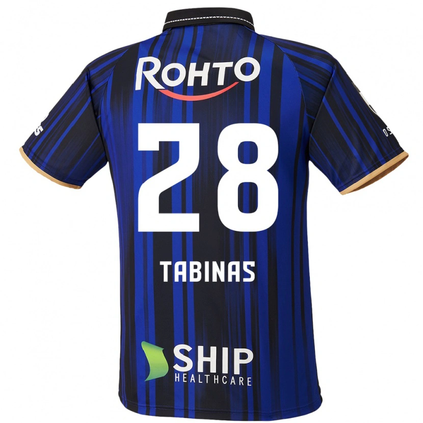 Danxen Kinderen Jefferson Tabinas #28 Blauw Wit Zwart Thuisshirt Thuistenue 2025/26 T-Shirt