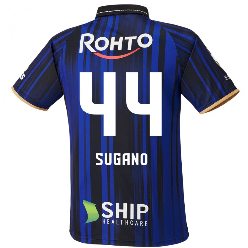 Danxen Kinderen Ryusei Sugano #44 Blauw Wit Zwart Thuisshirt Thuistenue 2025/26 T-Shirt