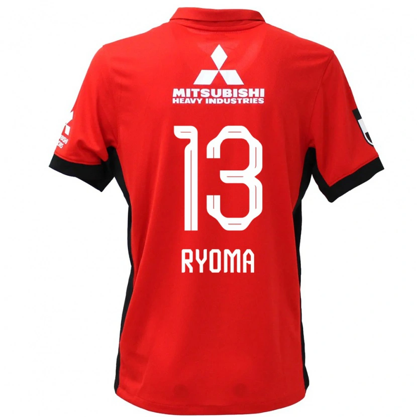Danxen Kinderen Ryoma Watanabe #13 Rood Wit Thuisshirt Thuistenue 2025/26 T-Shirt