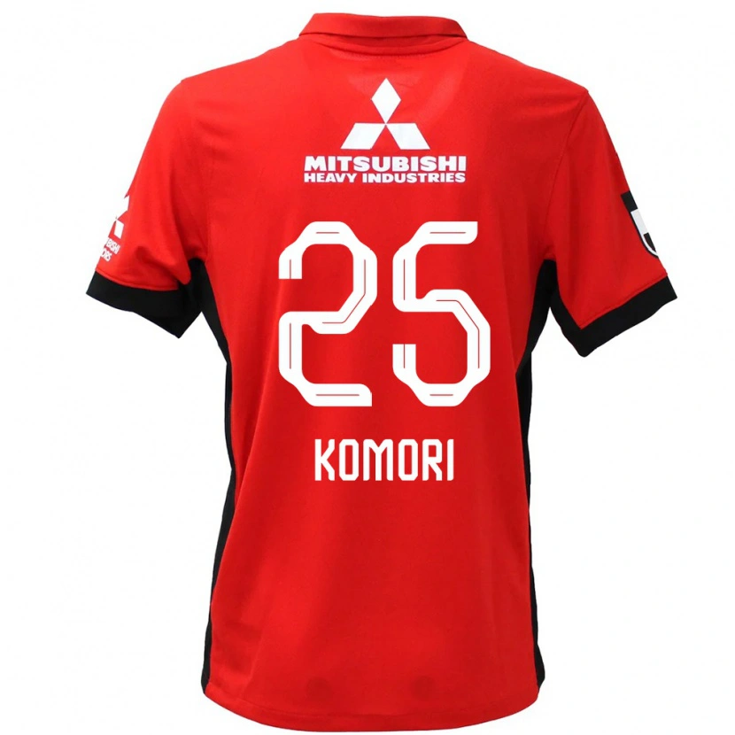 Danxen Kinderen Haruki Komori #25 Rood Wit Thuisshirt Thuistenue 2025/26 T-Shirt