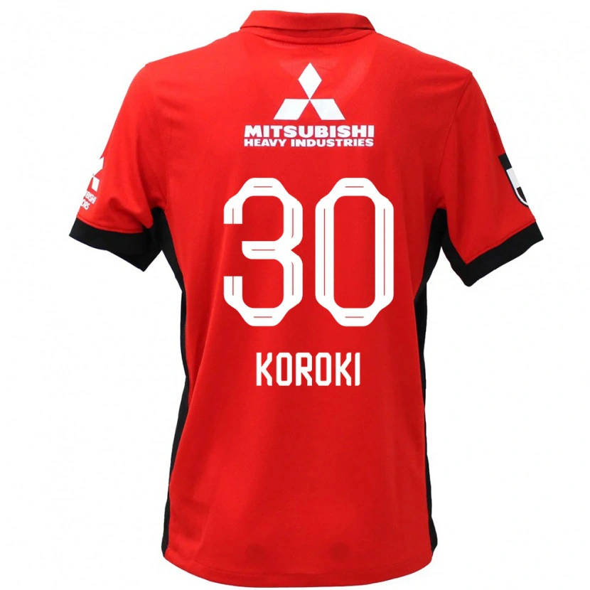 Danxen Kinderen Shinzo Koroki #30 Rood Wit Thuisshirt Thuistenue 2025/26 T-Shirt