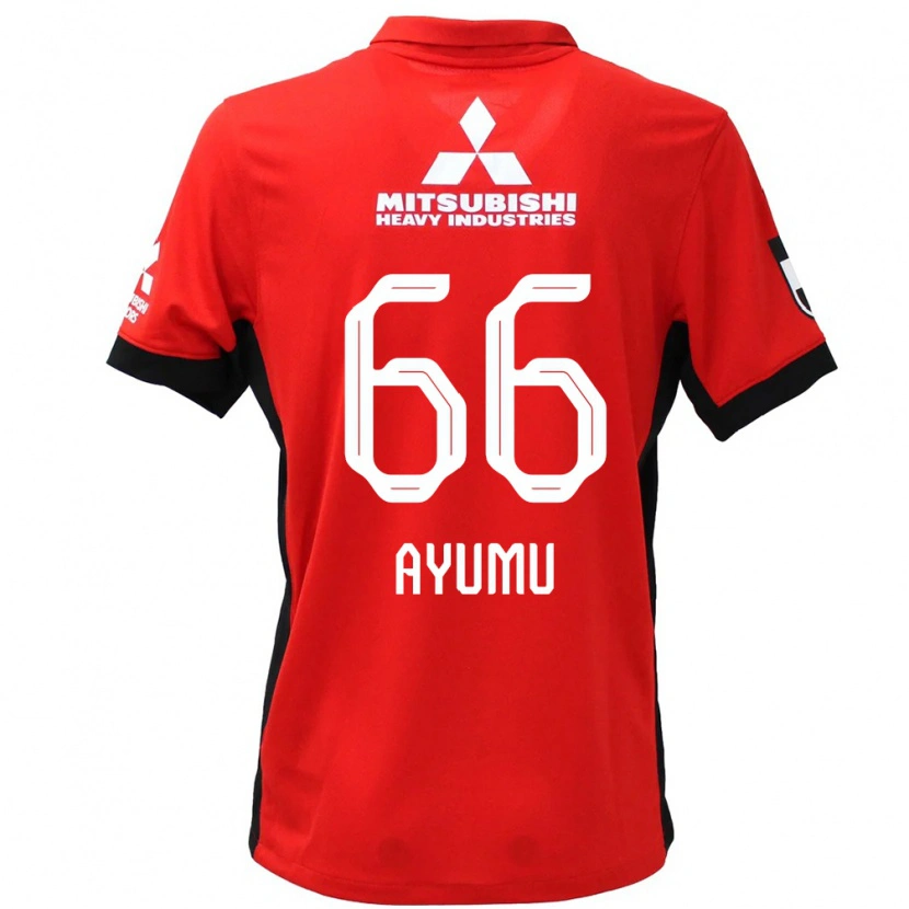 Danxen Kinderen Ayumu Ohata #66 Rood Wit Thuisshirt Thuistenue 2025/26 T-Shirt