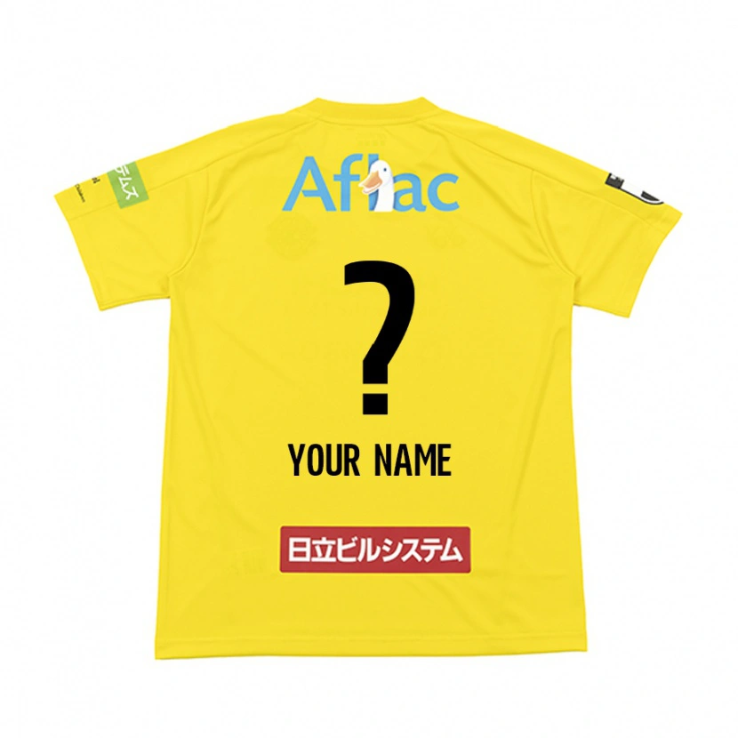 Danxen Kinderen Uw Naam #0 Zwart Geel Thuisshirt Thuistenue 2025/26 T-Shirt