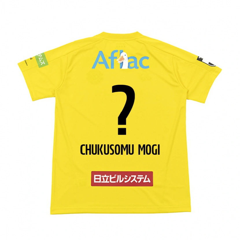 Danxen Kinderen Yuto Chukusomu Mogi #0 Zwart Geel Thuisshirt Thuistenue 2025/26 T-Shirt