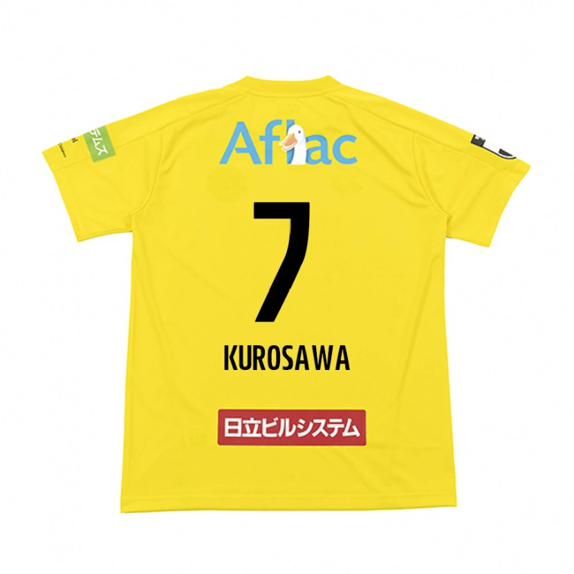 Danxen Kinderen Shido Kurosawa #7 Zwart Geel Thuisshirt Thuistenue 2025/26 T-Shirt